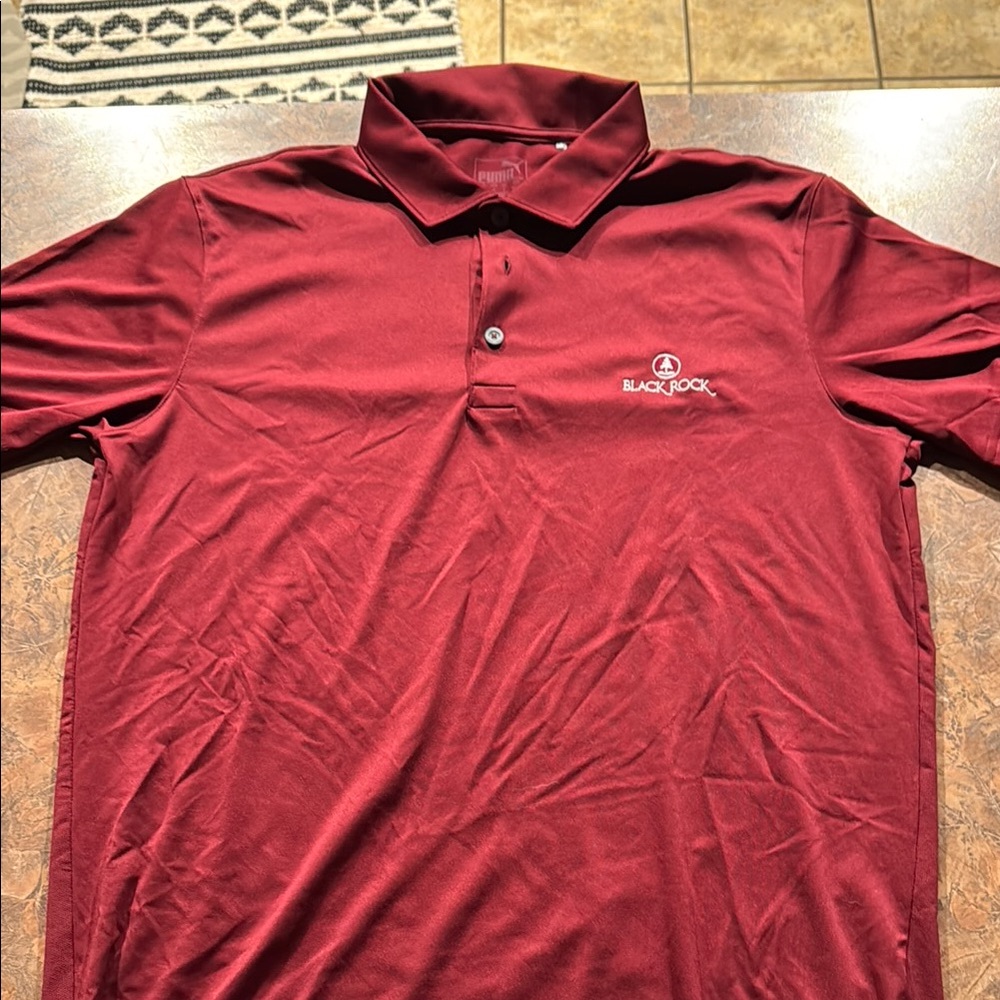 Men's Puma Maroon Polo Shirt